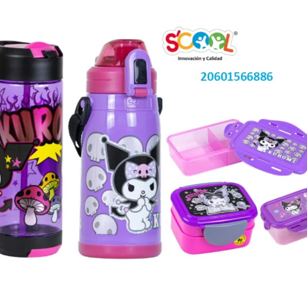 SCOOL - SET MENAJE X5 SCOOL KUROMI