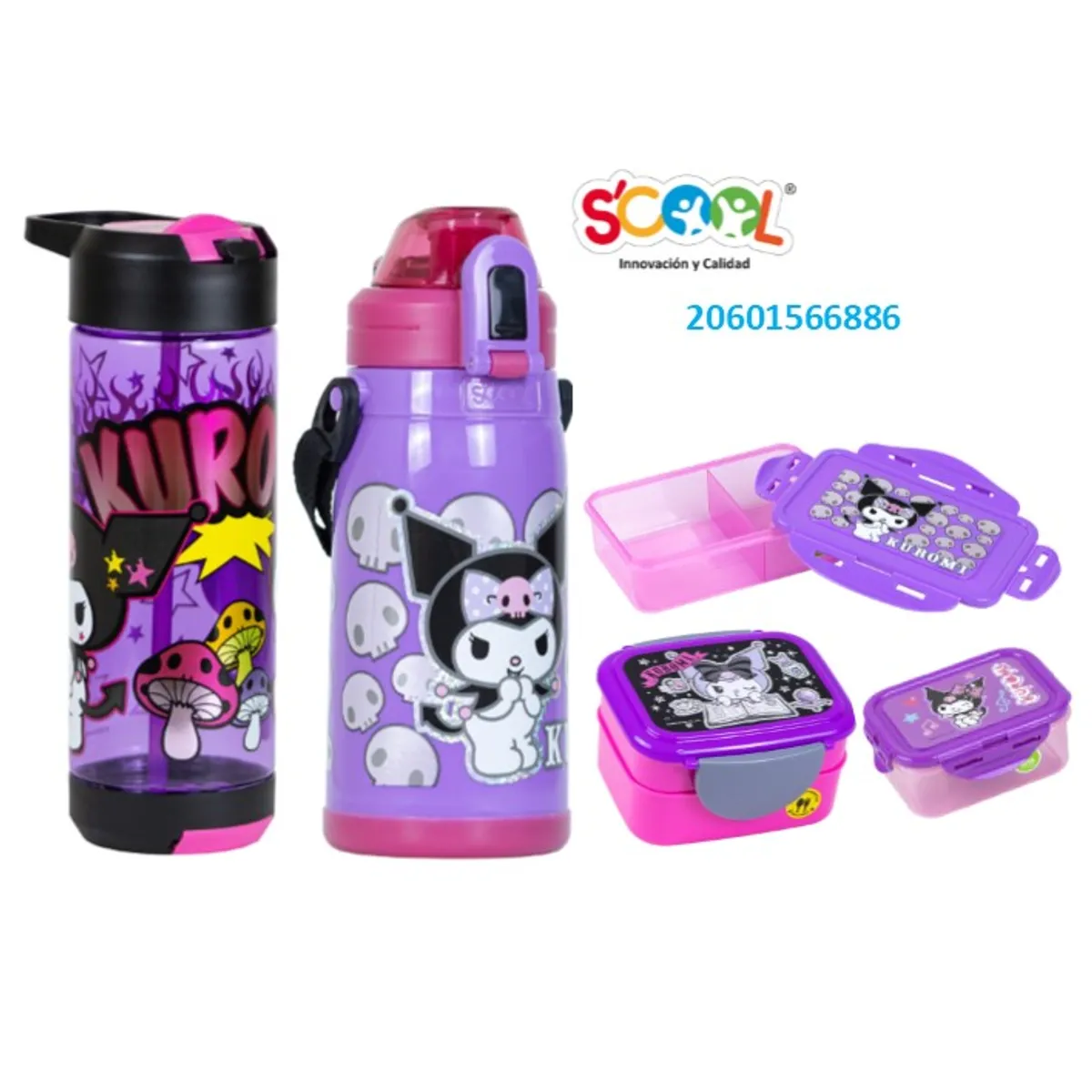 SCOOL - SET MENAJE X5 SCOOL KUROMI