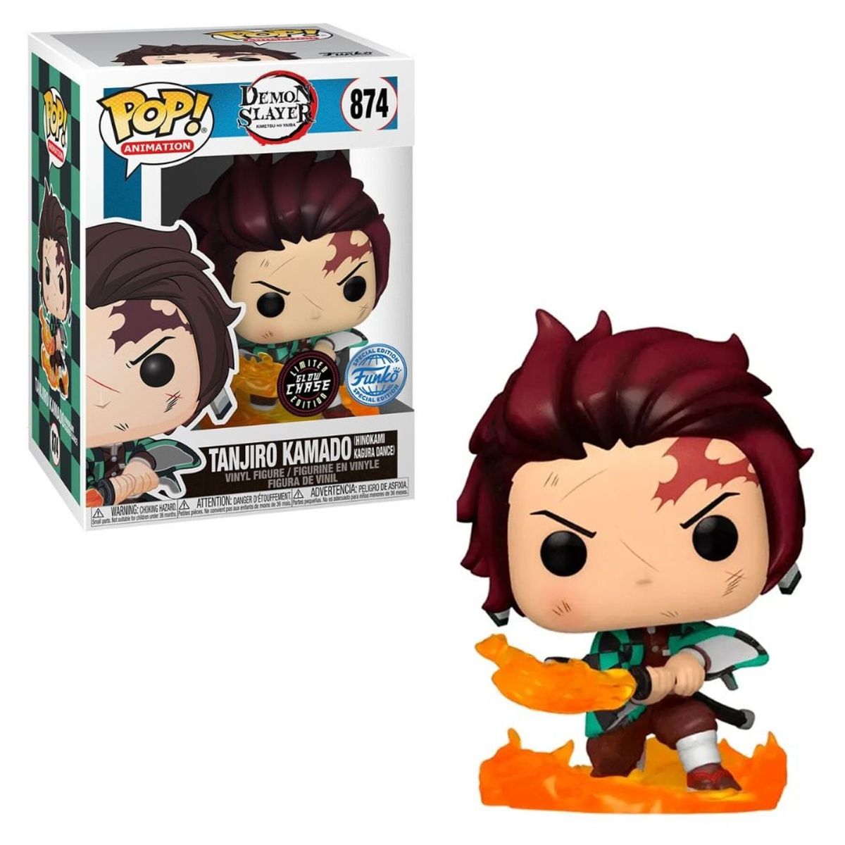FUNKO - Funko Pop Tanjiro Kamado Glow Chase Demon Slayer