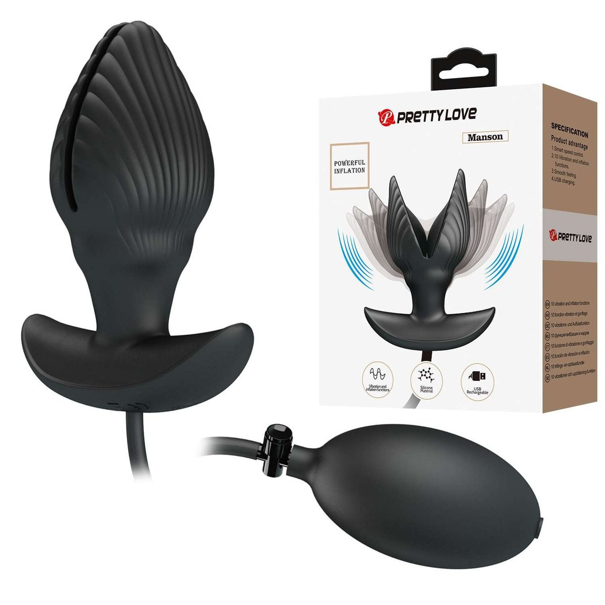 PRETTY LOVE - DILATADOR ANAL INFLABLE - MANSON