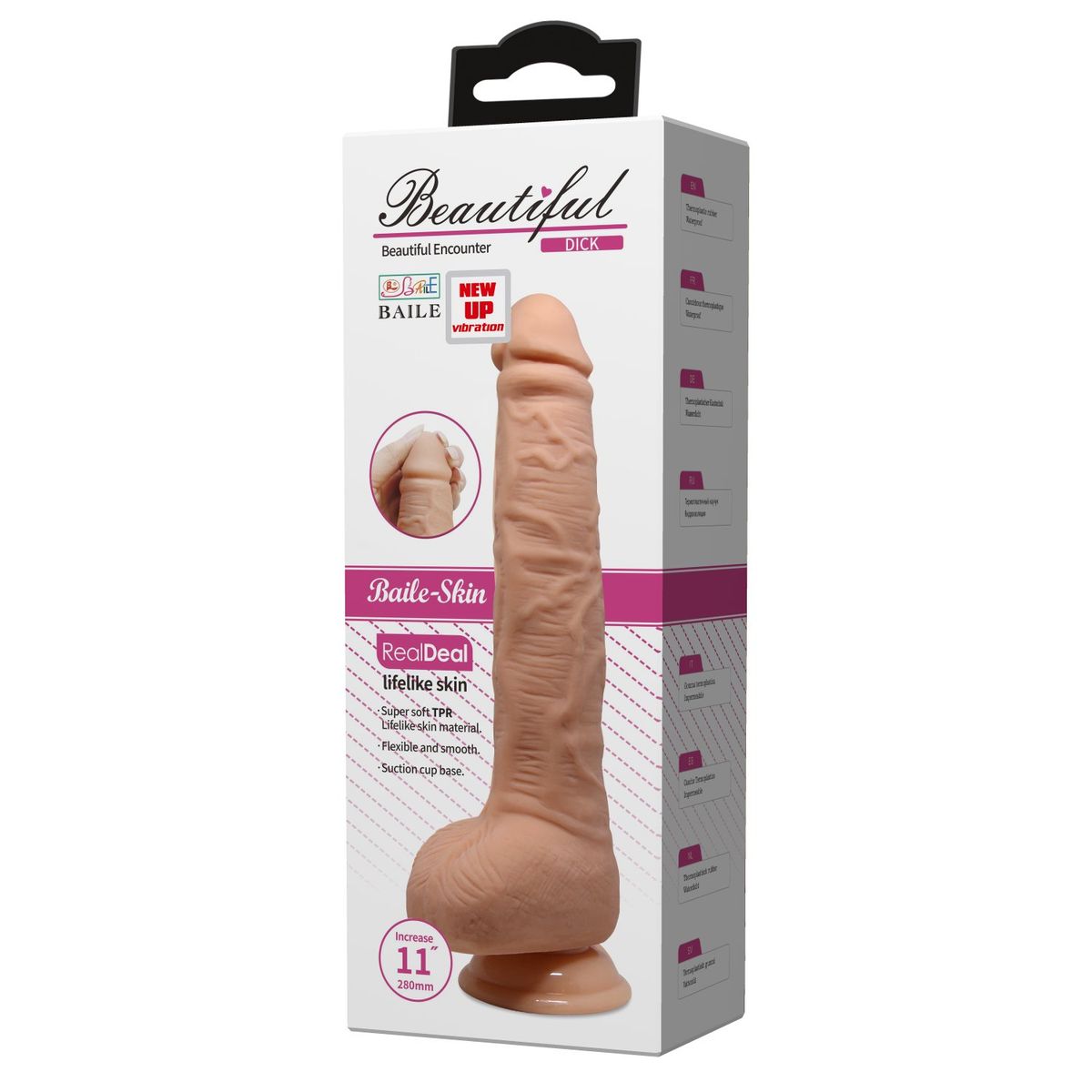 PRETTY LOVE - DILDO VIBRADOR REALISTA  DICK 28 CM