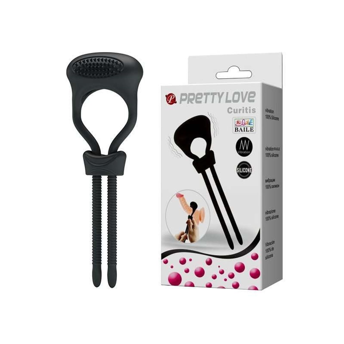 PRETTY LOVE - ANILLO VIBRADOR AJUSTABLE - CURITIS