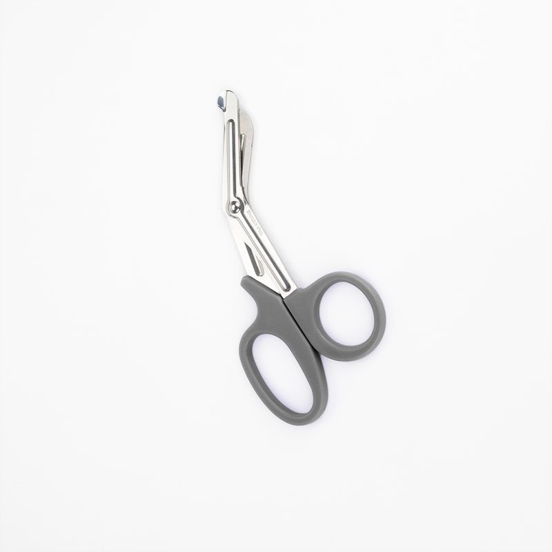GENERICO - Tijera de Trauma Profesional Punta Roma de 19 CM Gris