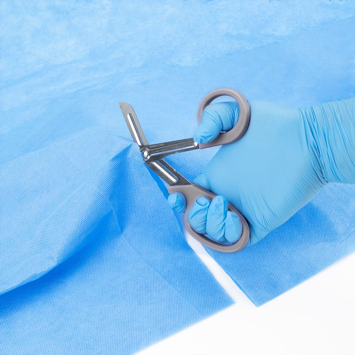 GENERICO - Tijera de Trauma Profesional Punta Roma de 19 CM Gris