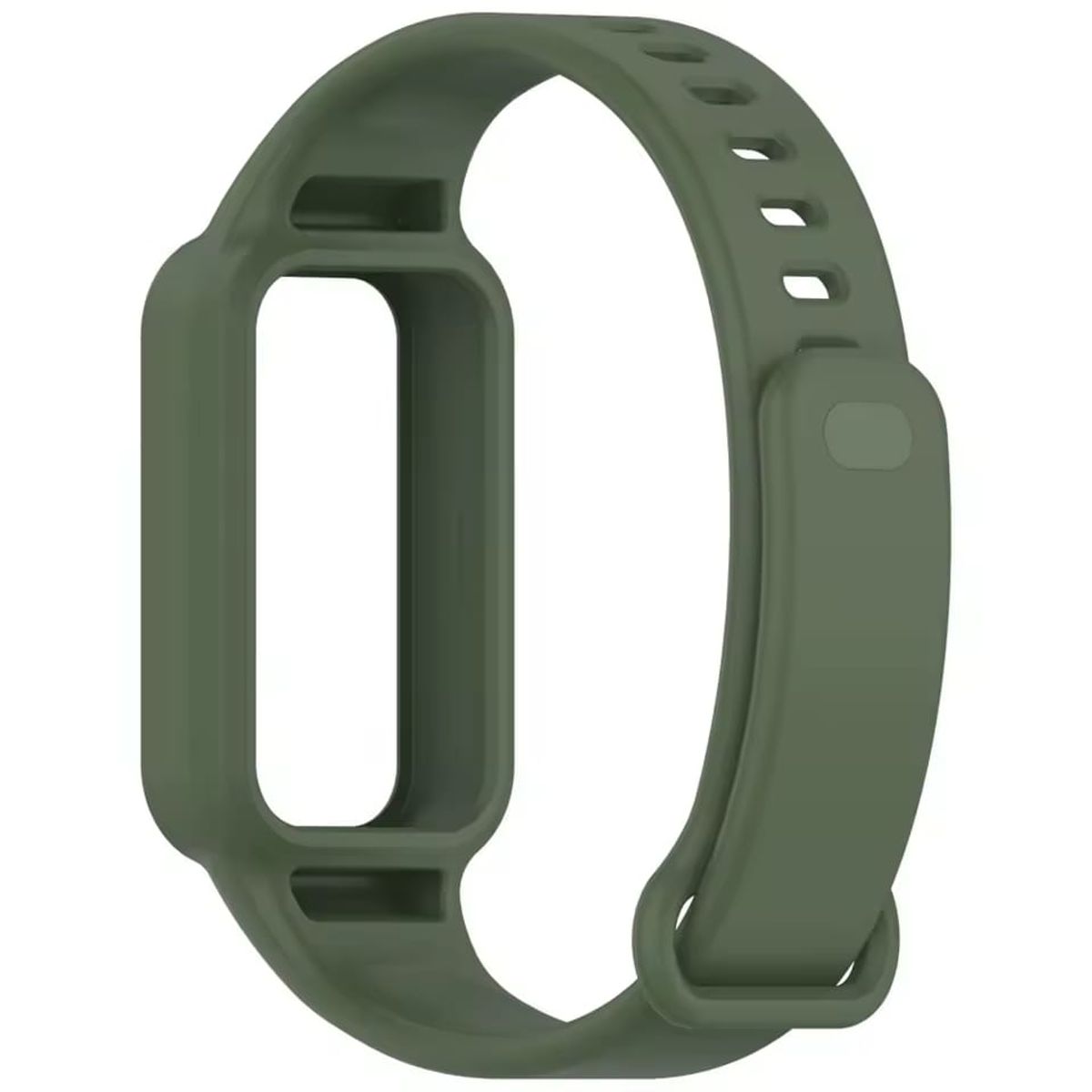 GENERICO - CORREA DE SILICONA PARA XIAOMI SMART BAND 9 VERDE MUSGO