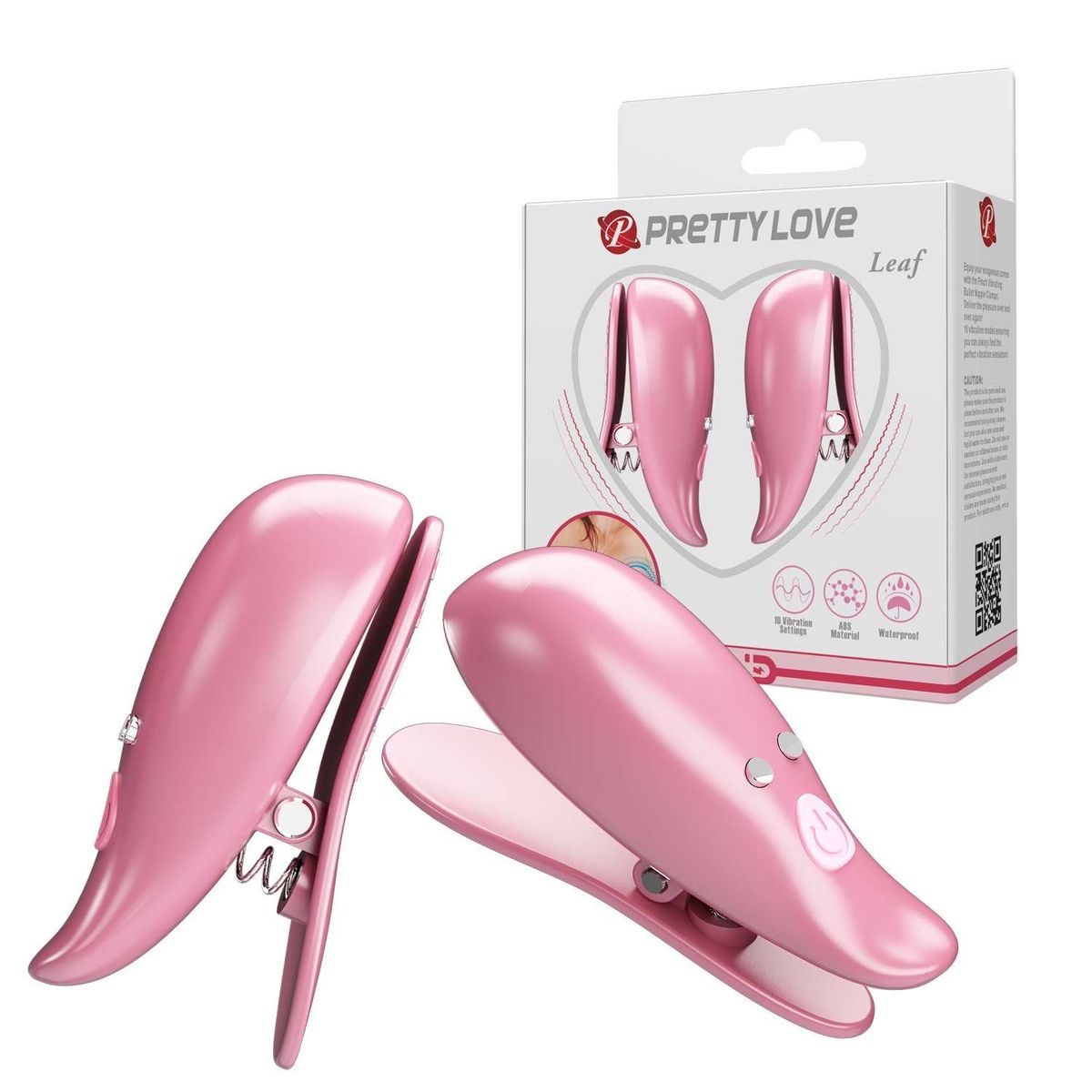 PRETTY LOVE - ESTIMULADOR VIBRADOR DE PEZONES - LEAF