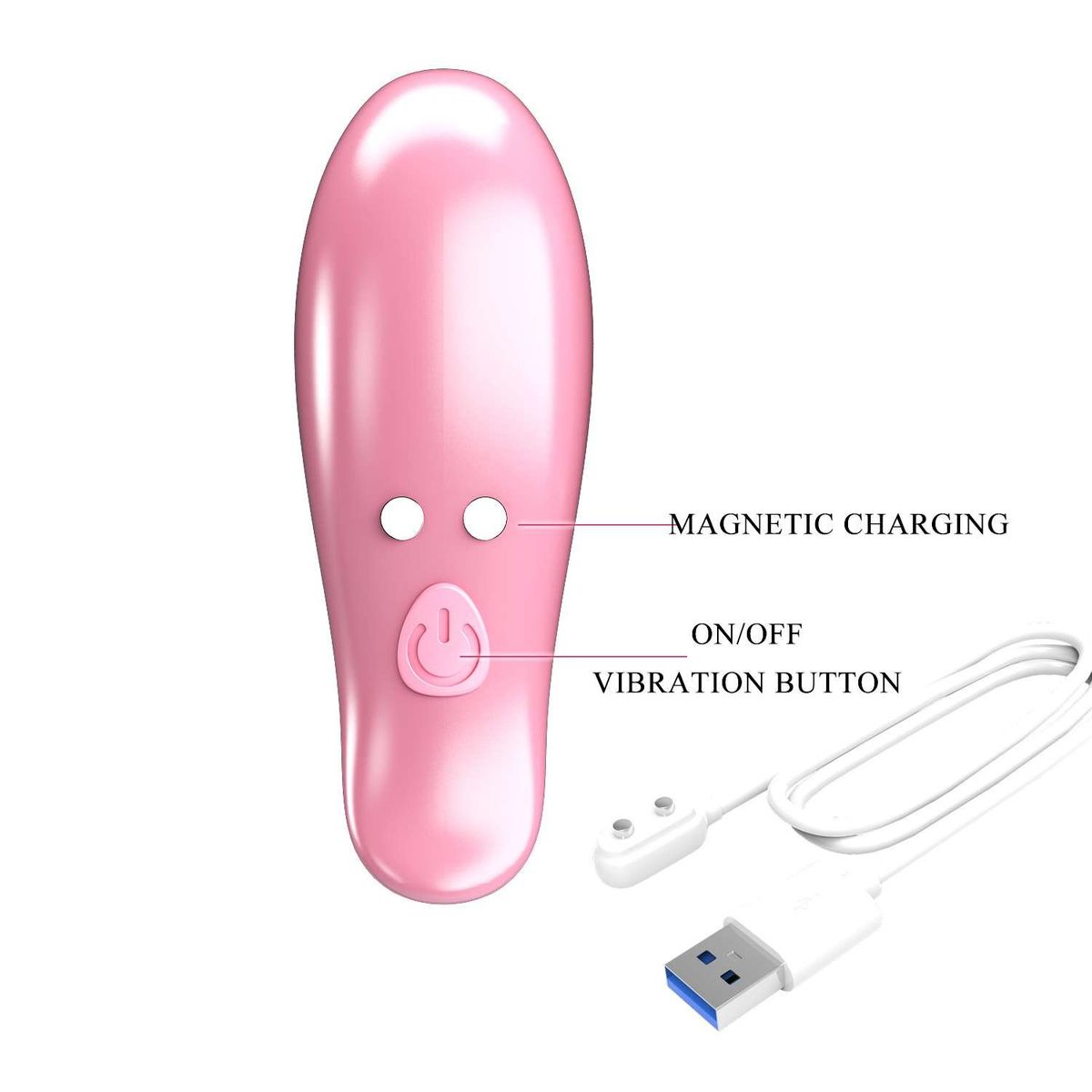 PRETTY LOVE - ESTIMULADOR VIBRADOR DE PEZONES - LEAF
