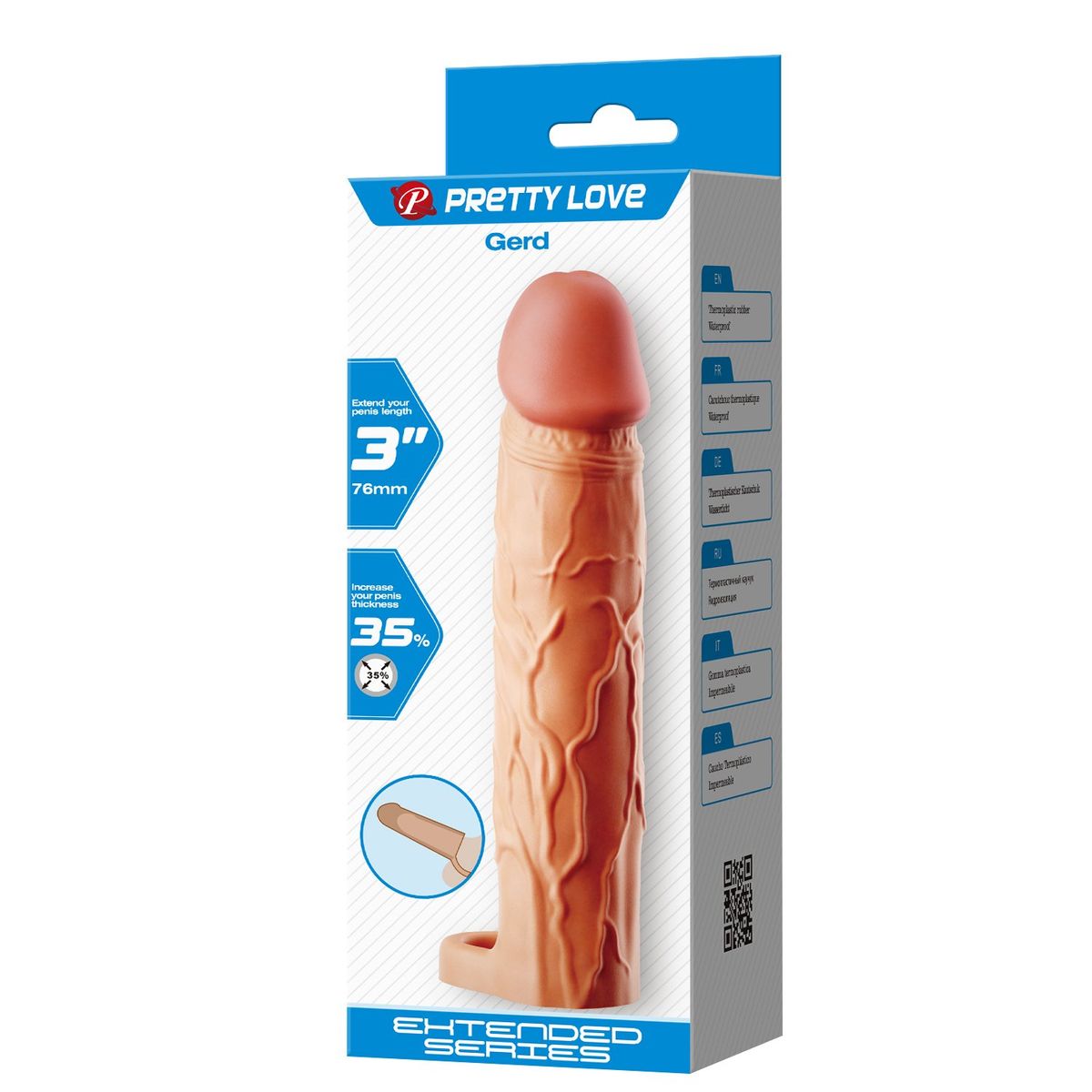 PRETTY LOVE - FUNDA EXTENSORA DE PENE 19 CM  GERD