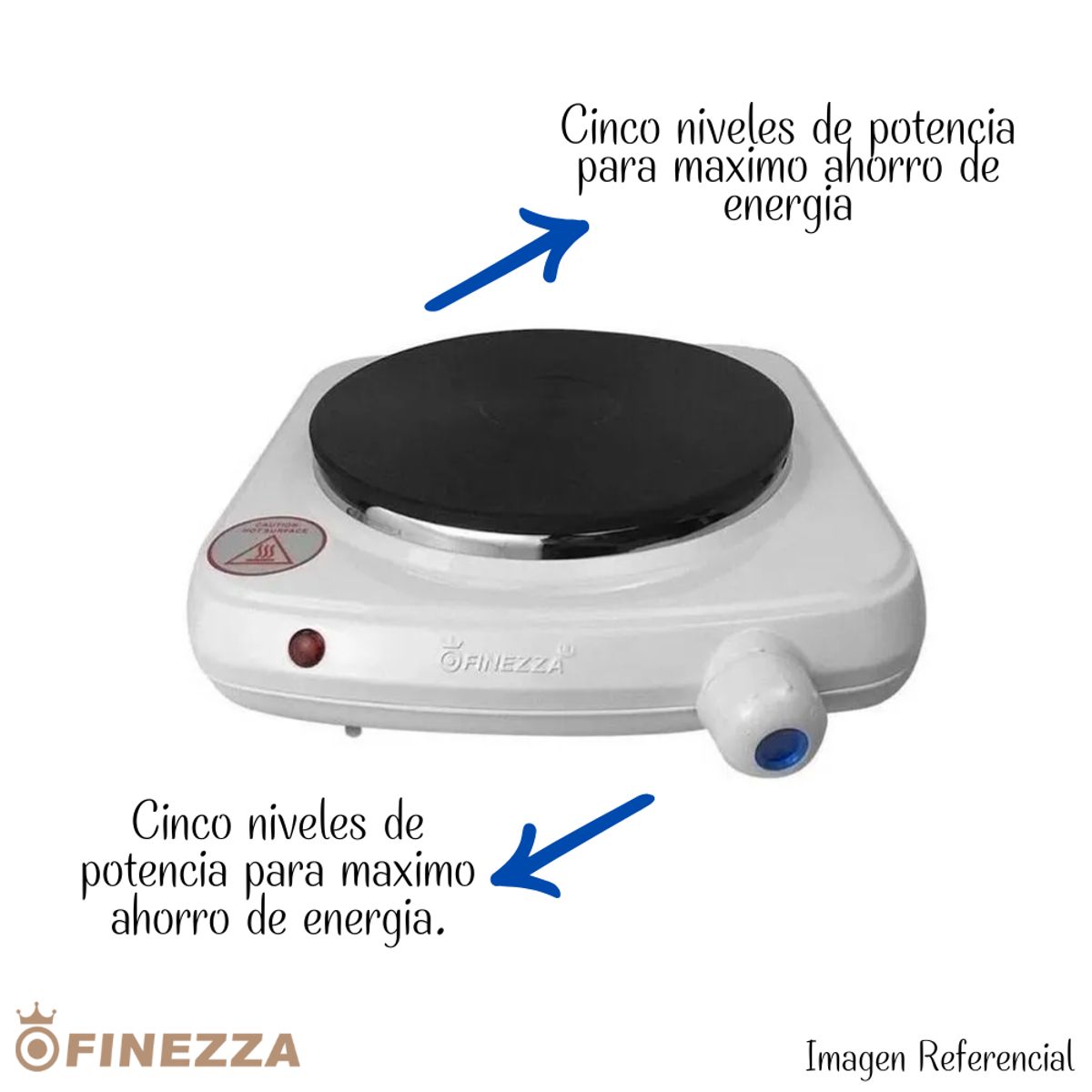 FINEZZA - Cocina Electrica Finezza 1 Hornilla Blanco