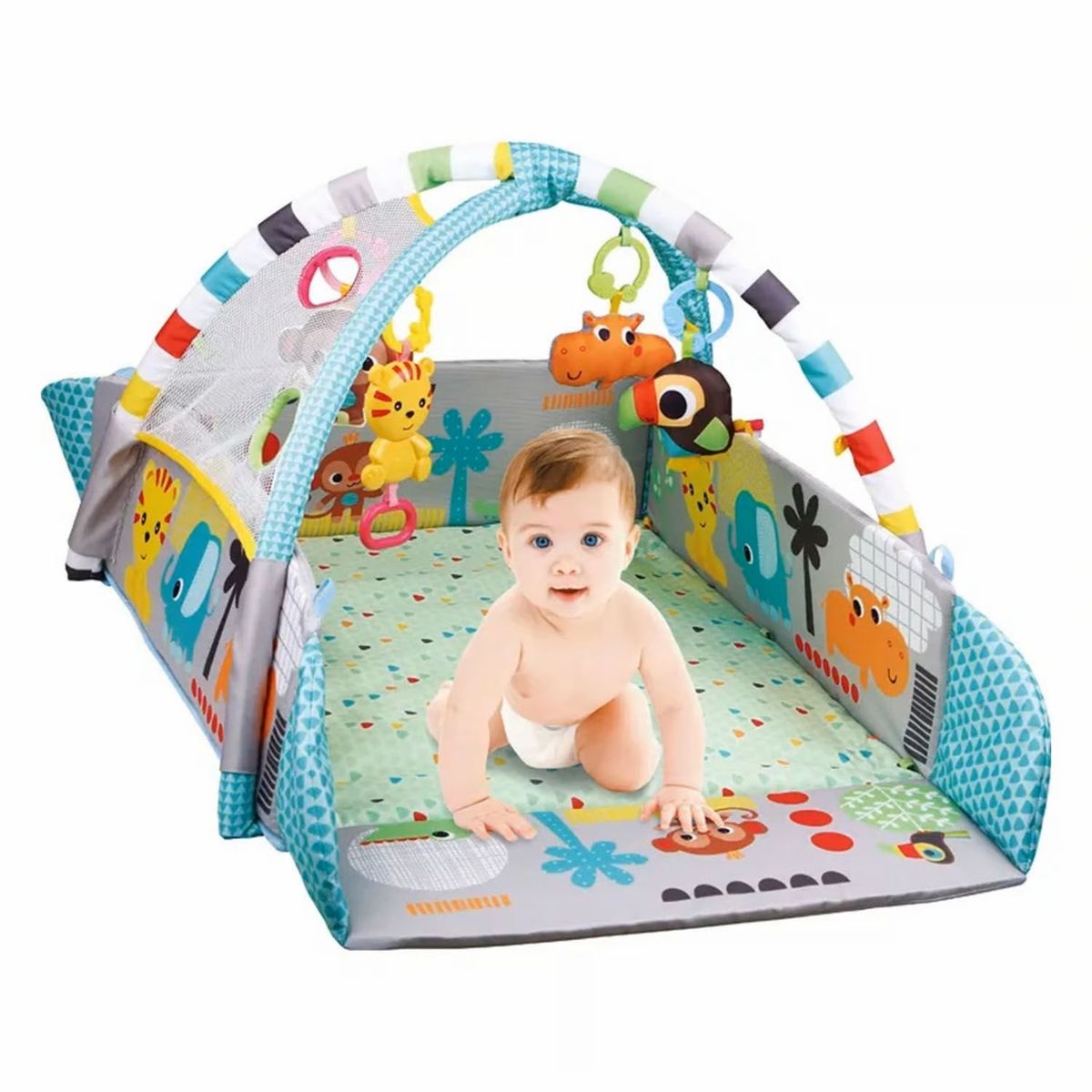 DOUX BEBE - Gimnasio Musical 5 en 1 con Pelotas Multicolor