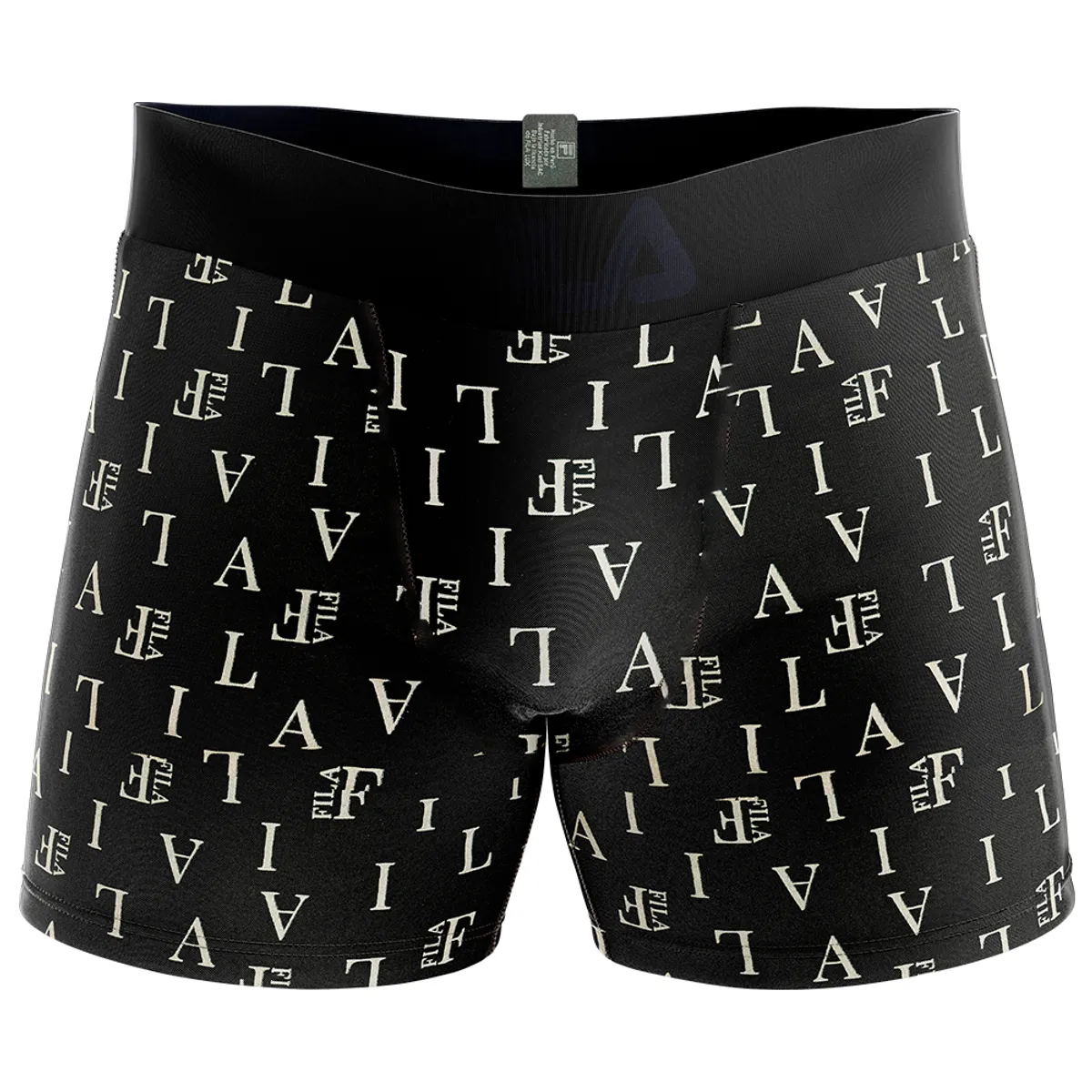 FILA - Bóxer Fila Estampado Let  Negro