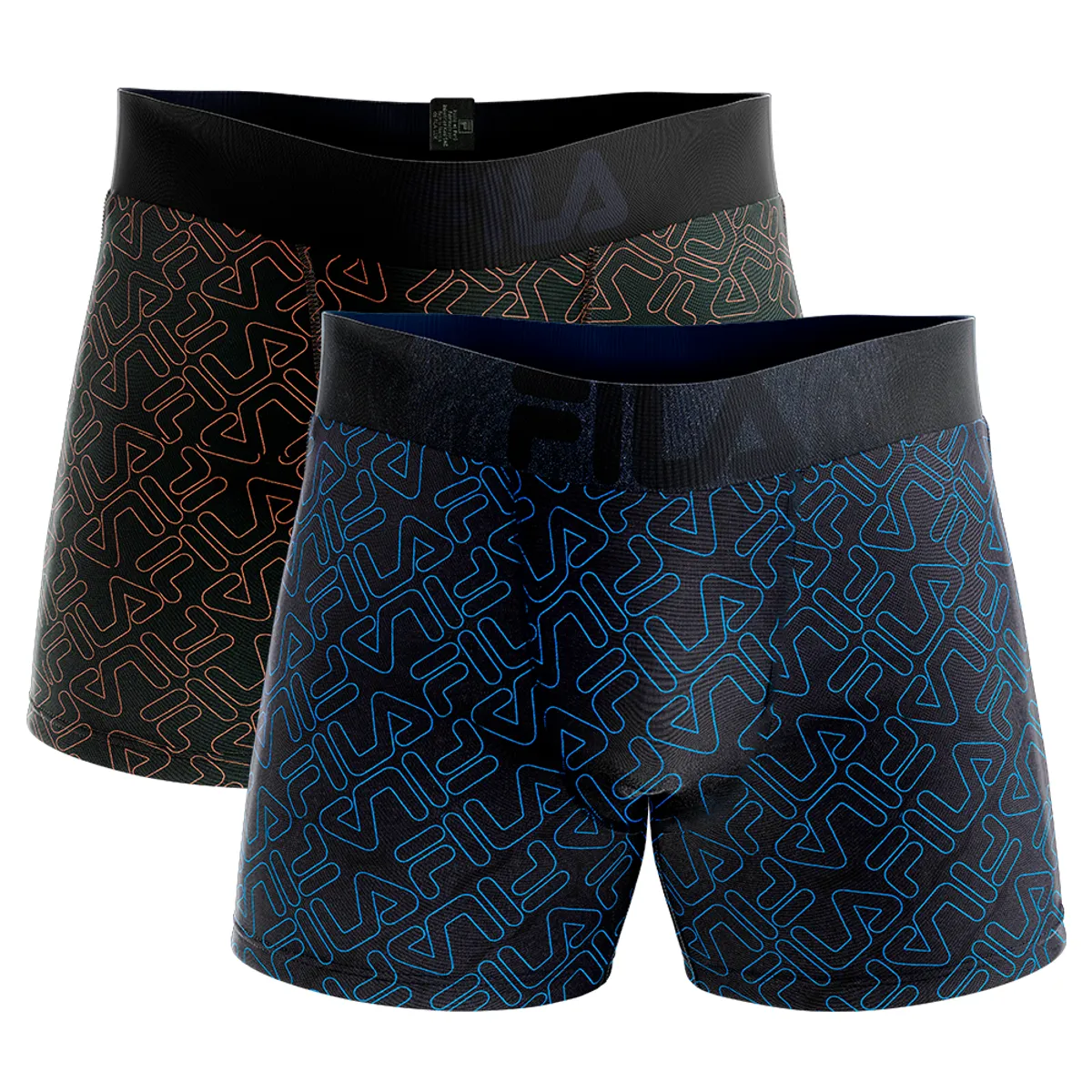 FILA - Pack x2 Bóxer Fila Digital  Multicolor