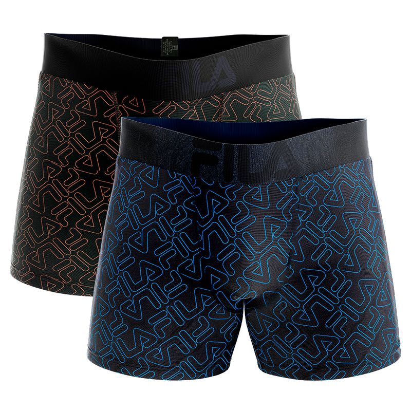 FILA - Pack x2 Bóxer Fila Digital  Multicolor