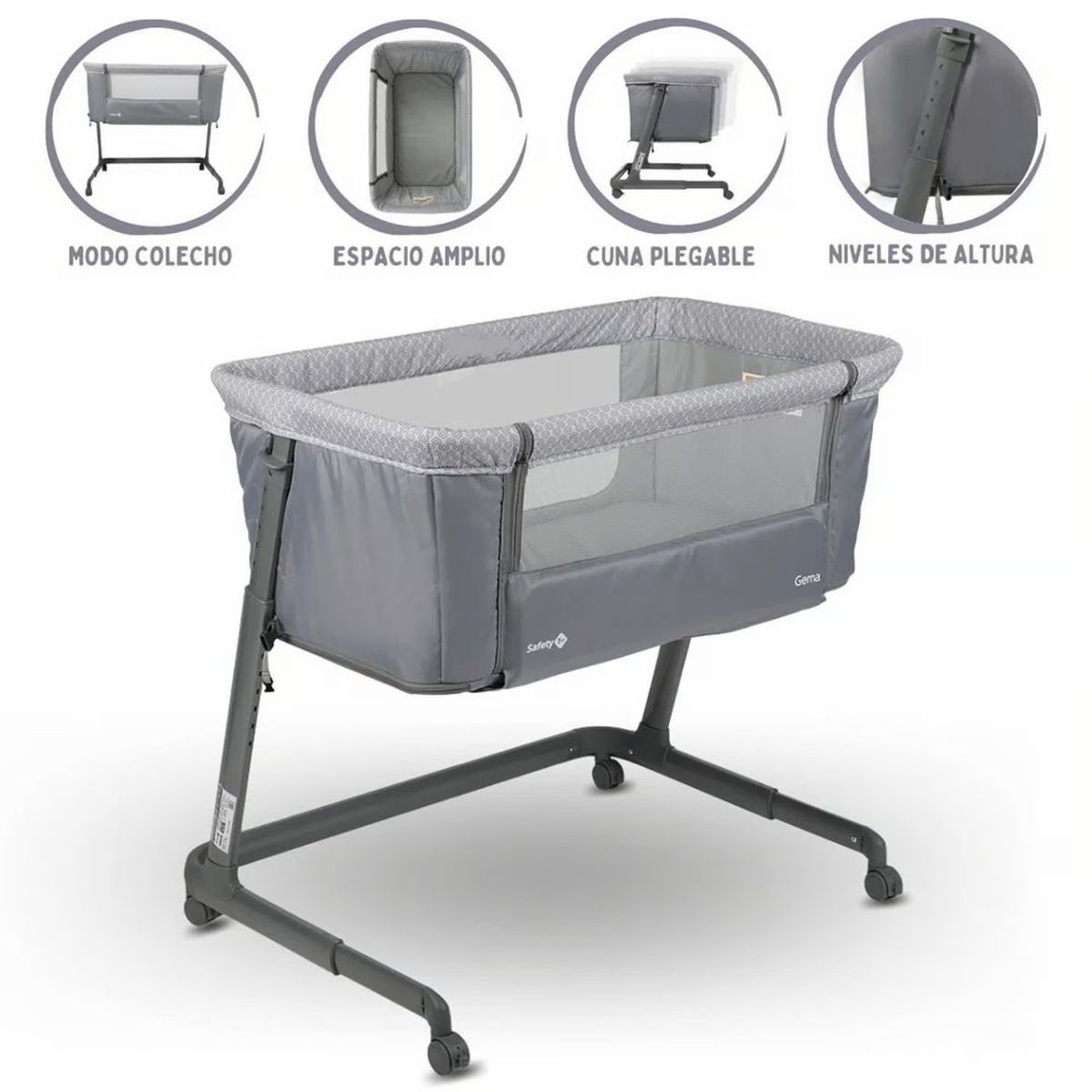 SAFETY 1ST - Cuna Colecho Safety 1st Gema Gris