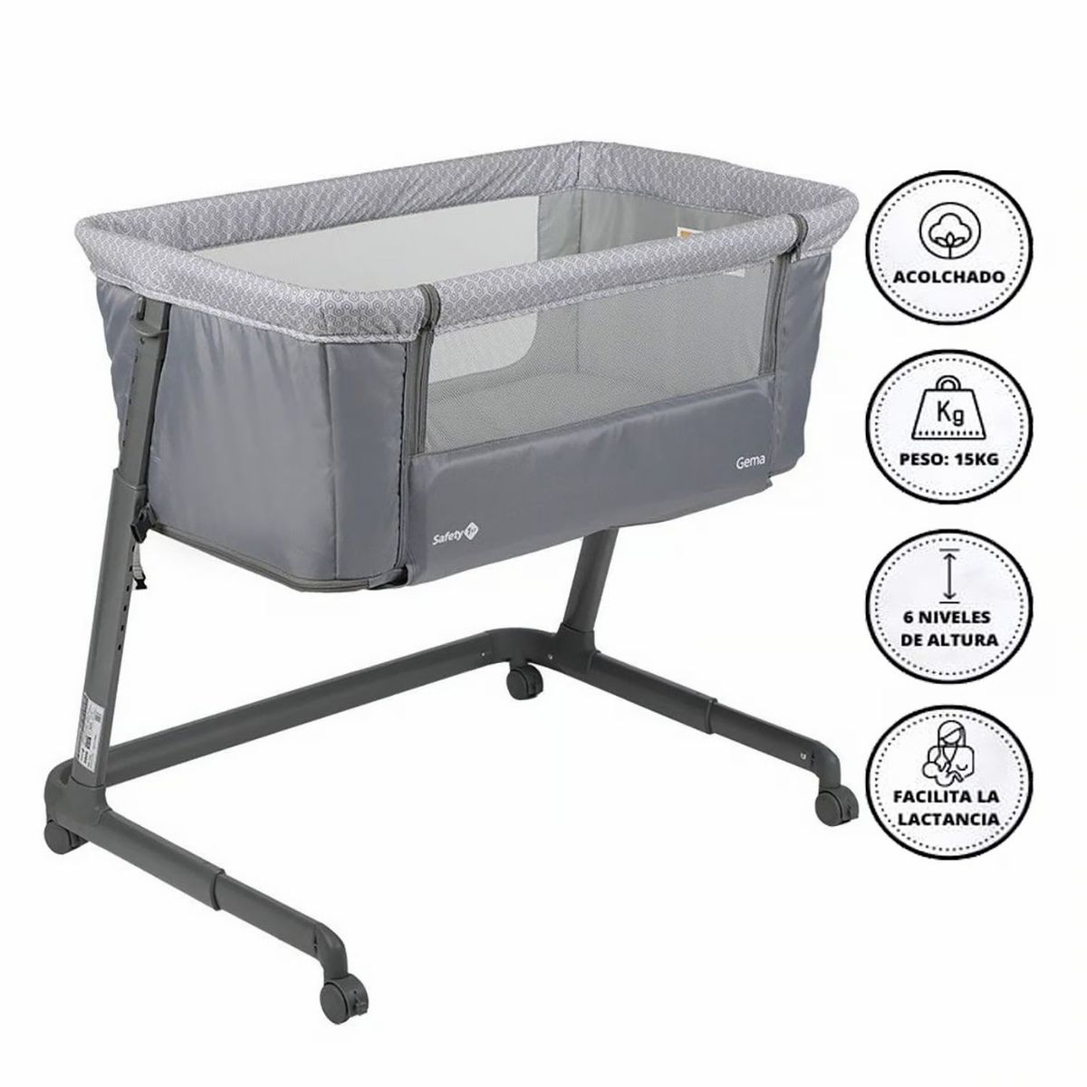 SAFETY 1ST - Cuna Colecho Safety 1st Gema Gris