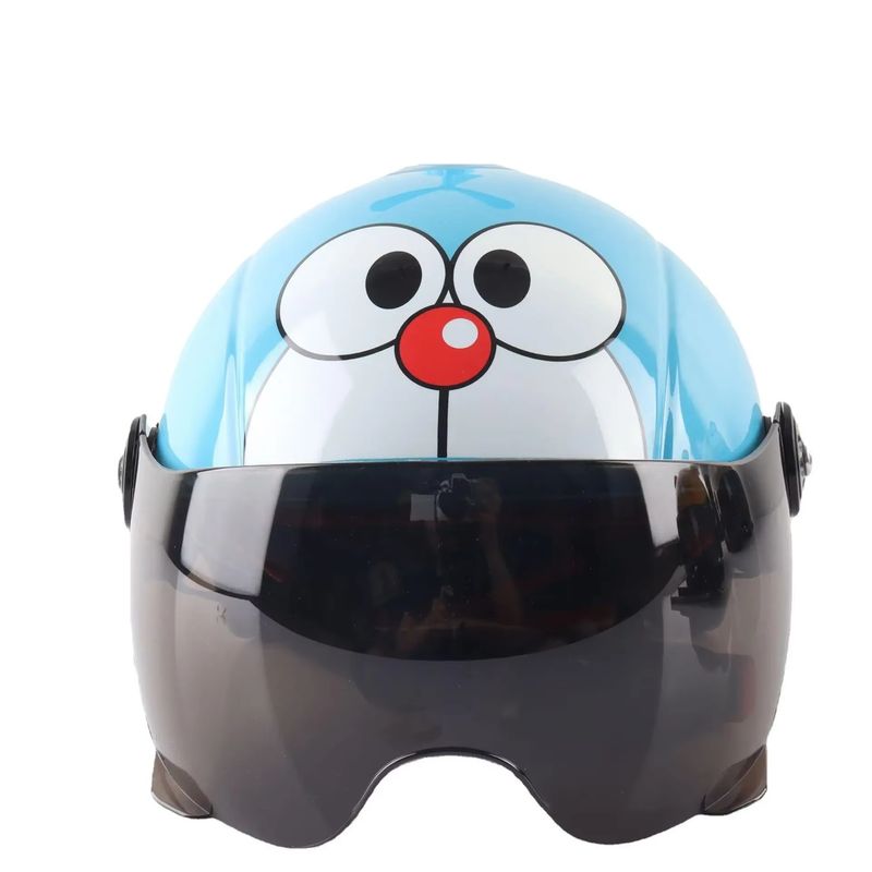 GENERICO - Casco Protección Niños Kawaii Visor HD Oscuro Ajustable