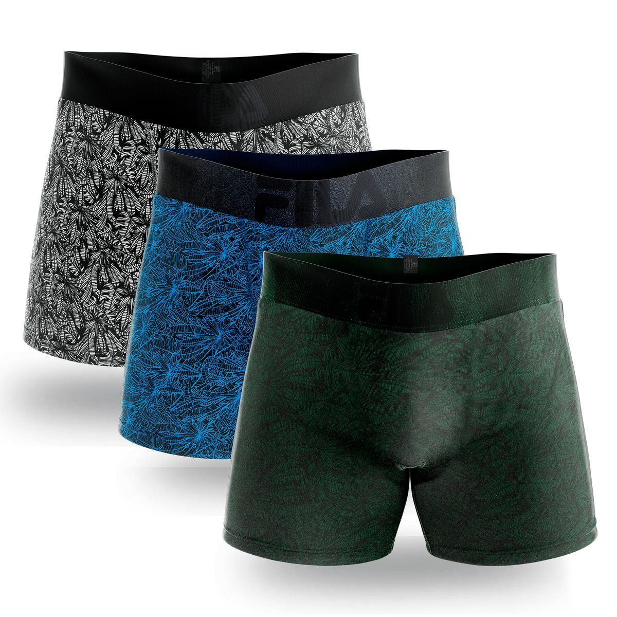 FILA - Pack x3 Bóxer Fila Jungle  Multicolor