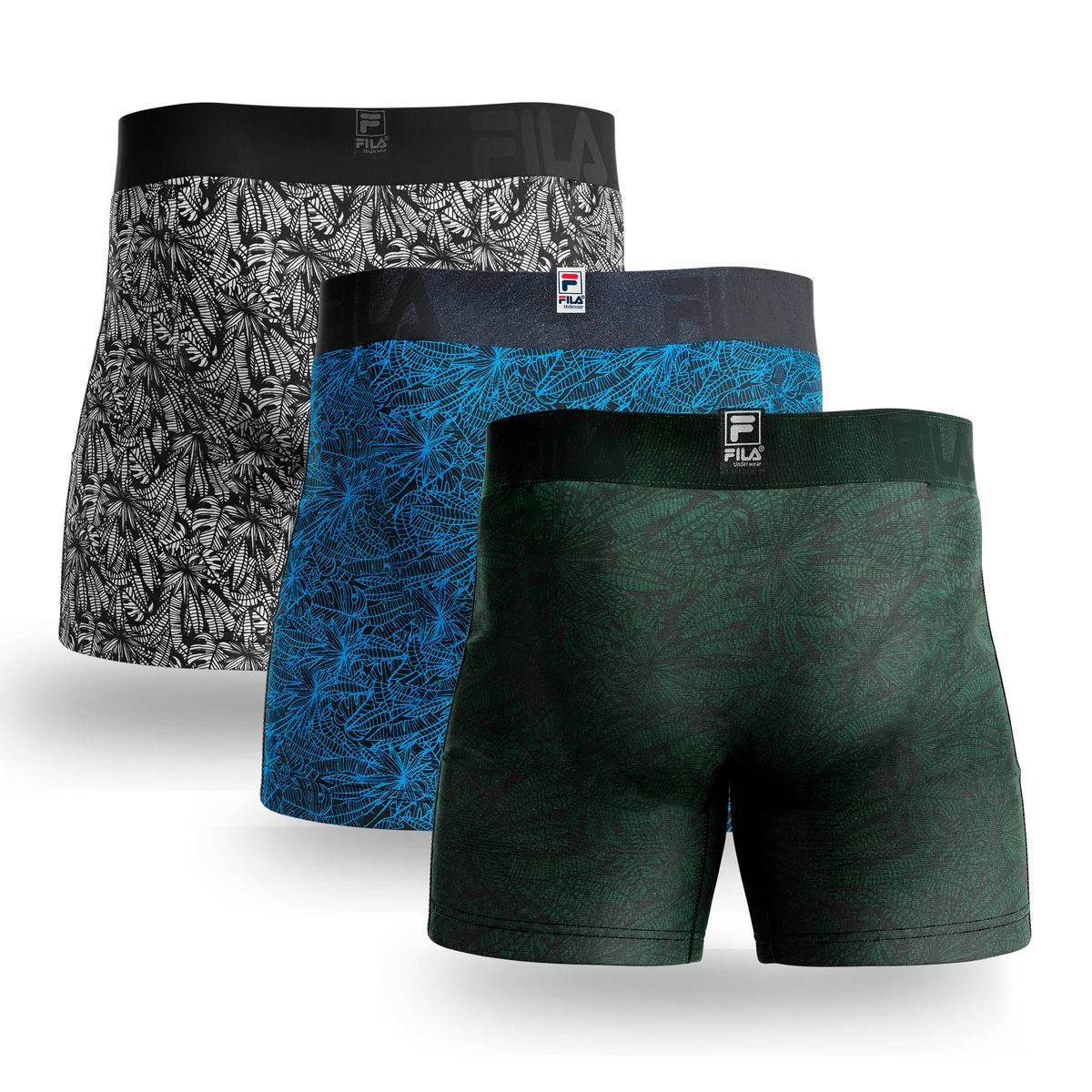 FILA - Pack x3 Bóxer Fila Jungle  Multicolor