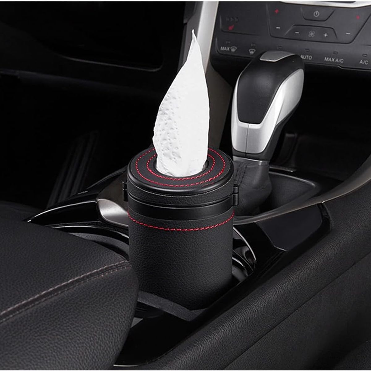 CARJOLLITY - Tacho de basura PREMIUM caja de pañuelos auto camioneta