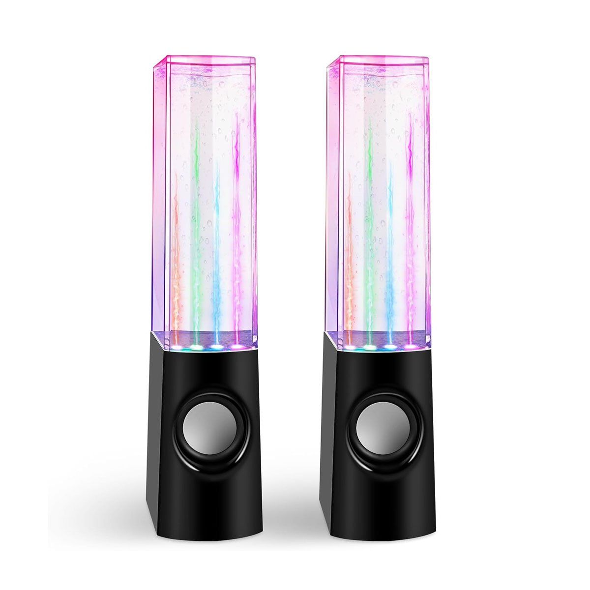 GENERICO - Parlantes Para Pc Laptop Multimedias Con Aguas Rítmicas Y Luces