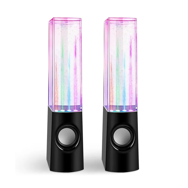 GENERICO - Parlantes Para Pc Laptop Multimedias Con Aguas Rítmicas Y Luces