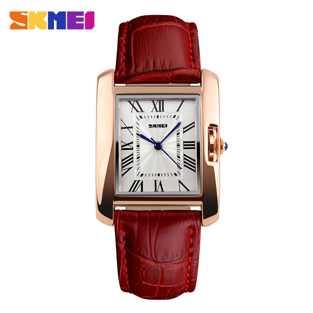 SKMEI - RELOJ SKMEI 1085 Rojo CORREA CUERO PARA MUJER