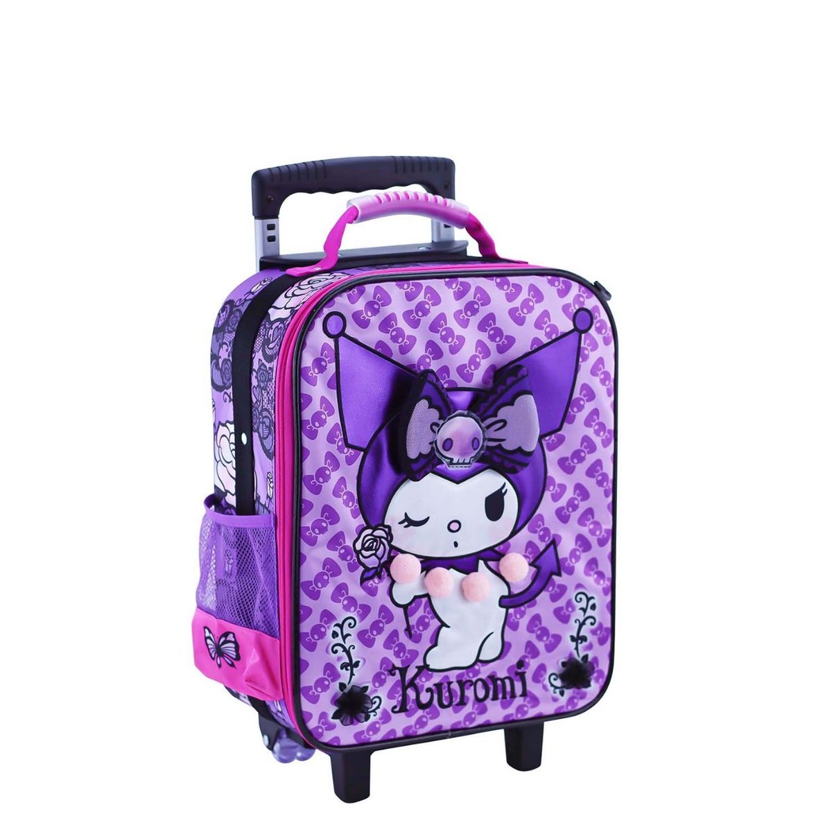 SCOOL - SET MOCHILA KUROMI MALETA OFICIO PREMIUM REFORZADO 3 PIEZAS EVA3D