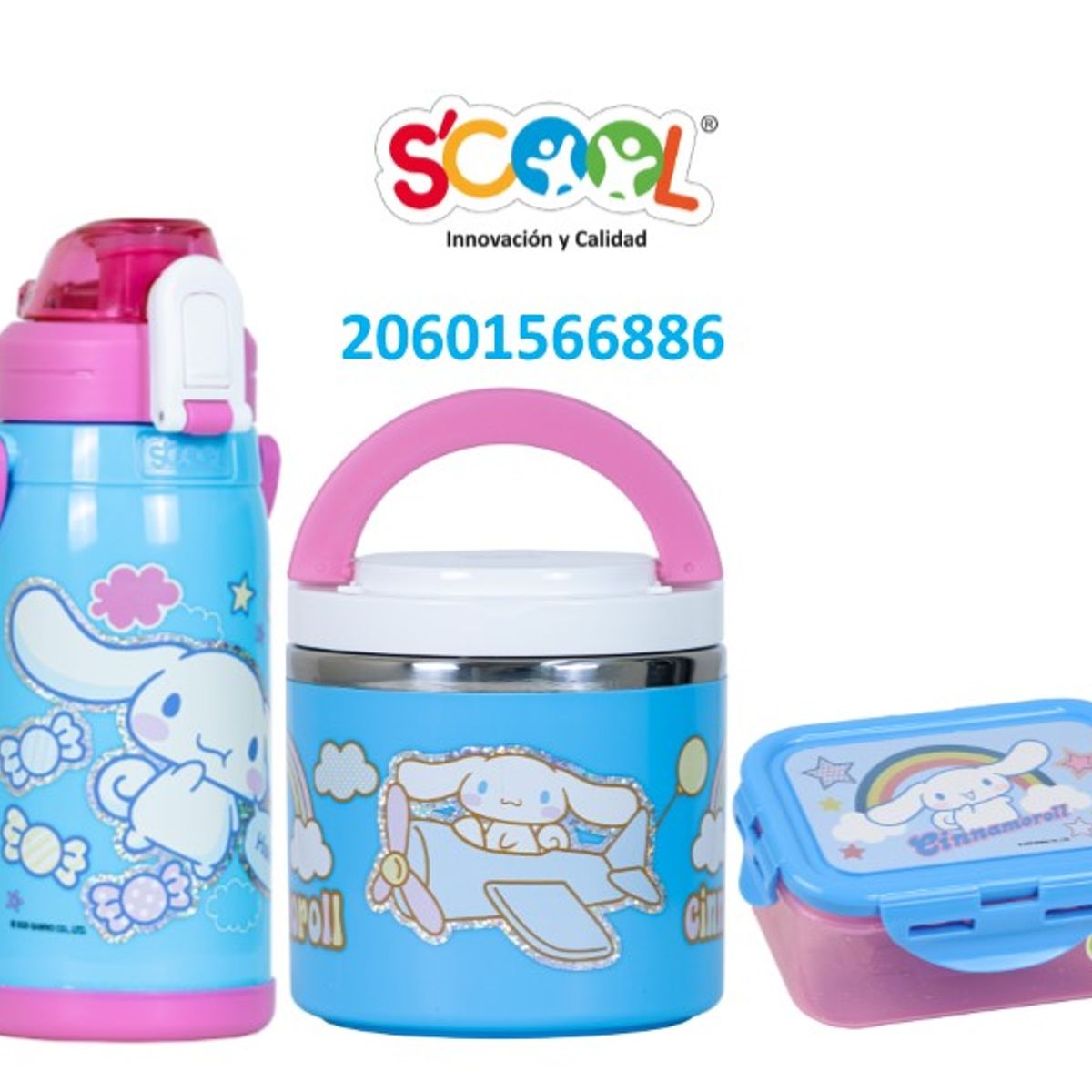 SCOOL - SET MENAJE X3 SCOOL CINNAMOROLL