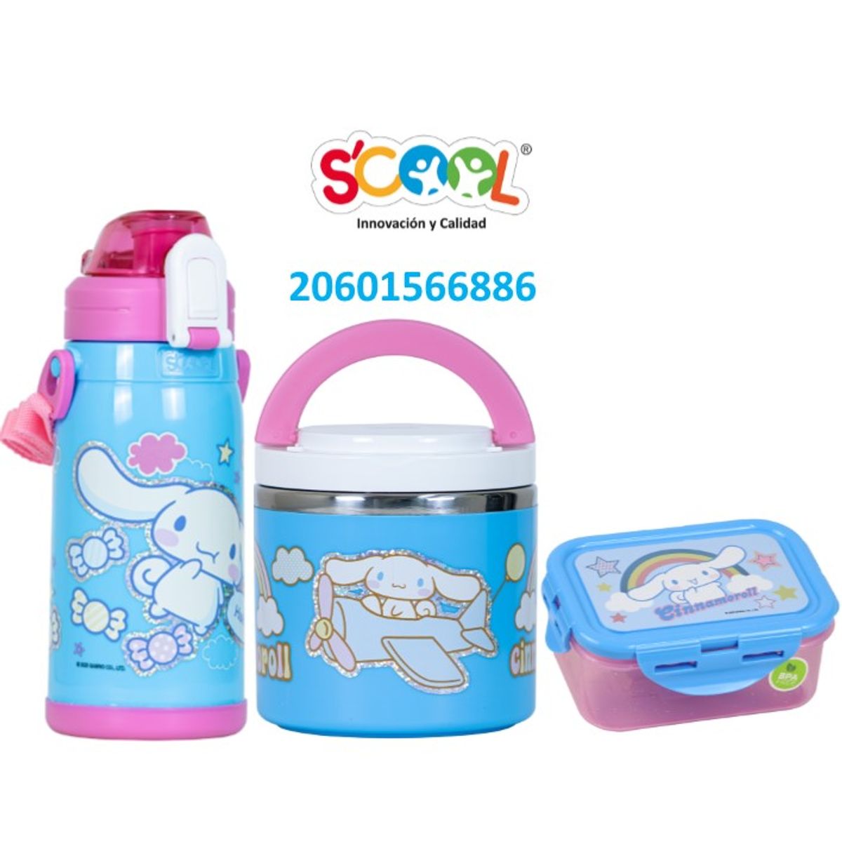 SCOOL - SET MENAJE X3 SCOOL CINNAMOROLL