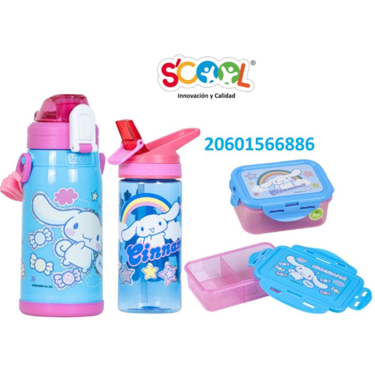 SCOOL - SET MENAJE X4 SCOOL MAGIC CINNAMOROLL