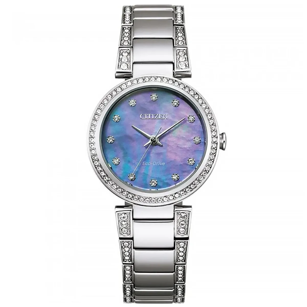 CITIZEN - Citizen Reloj Mujer Coleccion Ladies Crystal Acero Eco-Drive Japones