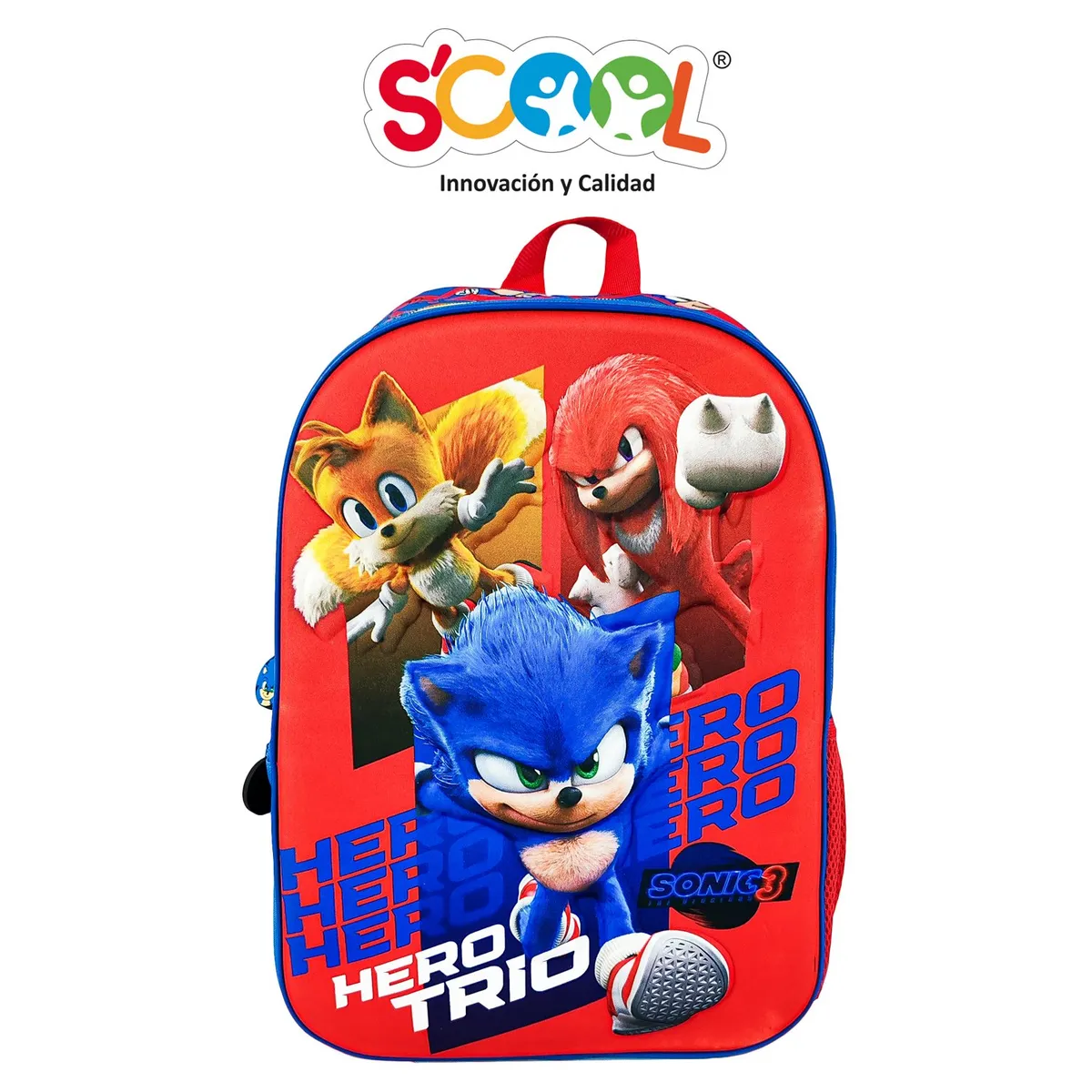 SCOOL - SET MOCHILA SCOOL RANGER OFICIO 3D SONIC