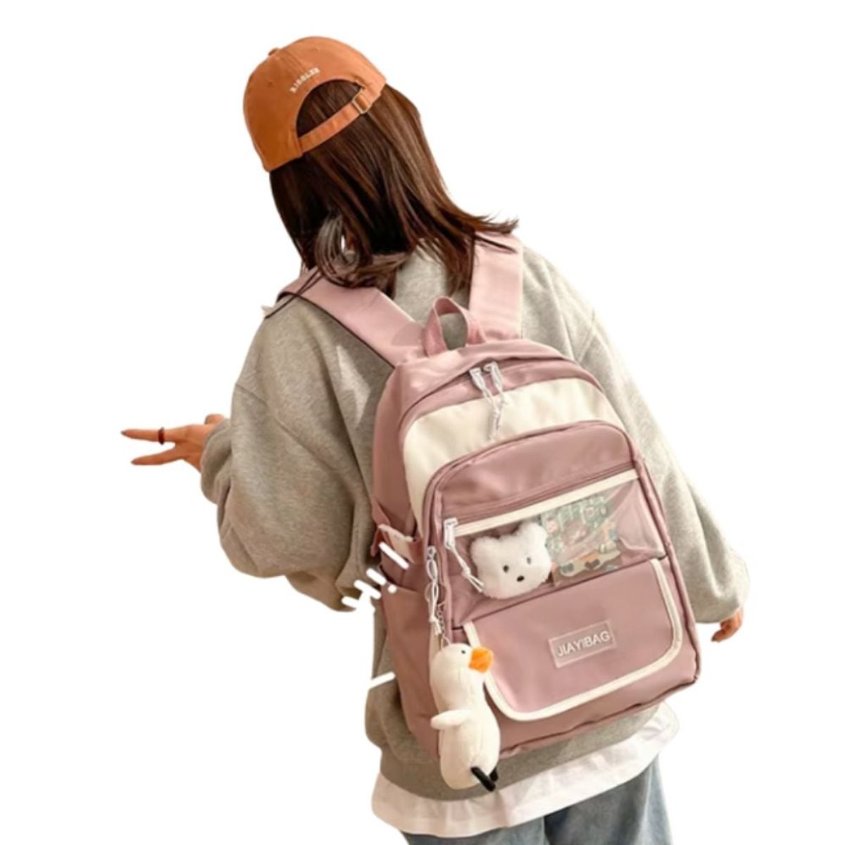 GENERICO - Mochila portatil escolar Kawaii de gran capacidad impermiable