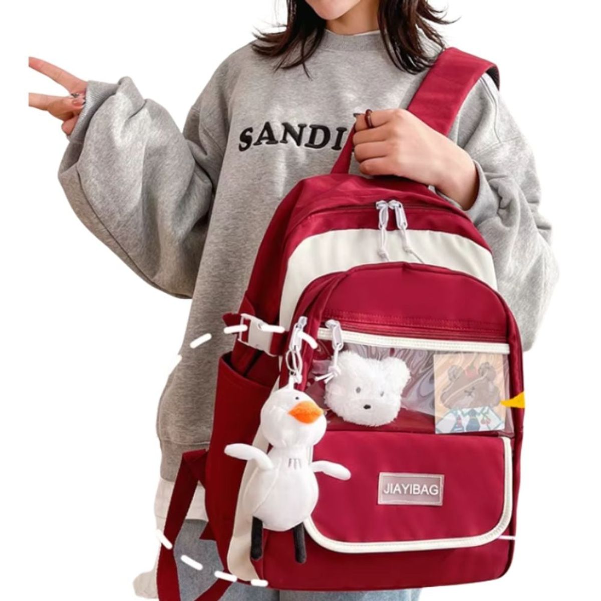 GENERICO - Mochila portatil escolar Kawaii de gran capacidad impermiable