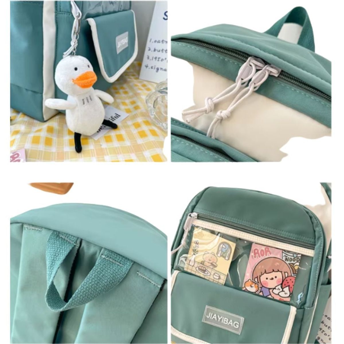 GENERICO - Mochila portatil escolar Kawaii de gran capacidad impermiable