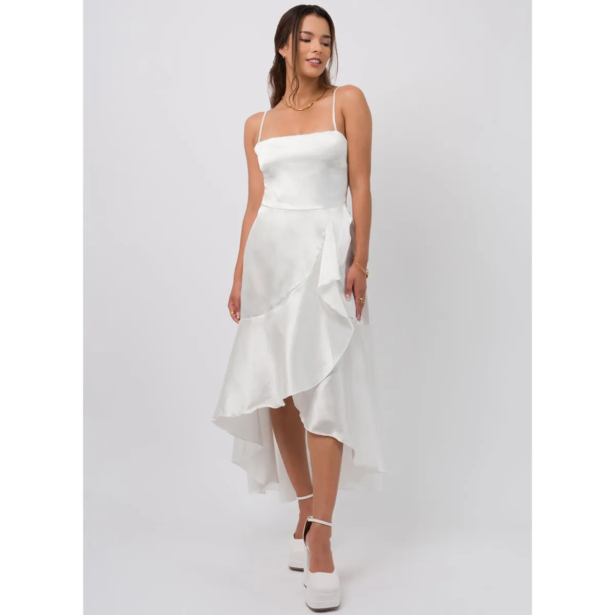 DOLCATTA - Vestido Marielle - Ivory Color - Dolcatta