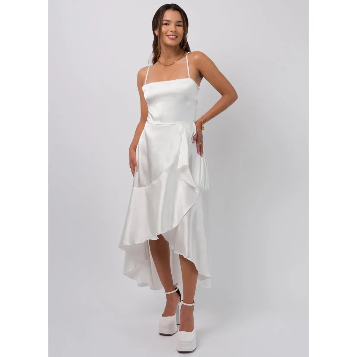 DOLCATTA - Vestido Marielle - Ivory Color - Dolcatta