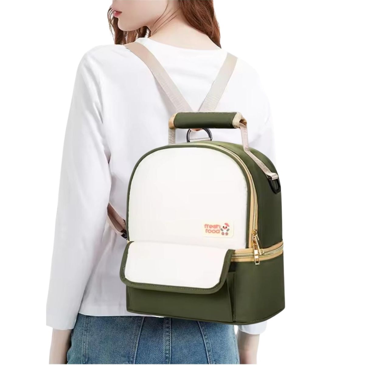 DAUER - Cooler Bag Térmico para Leche Materna +2 Porta Hielos