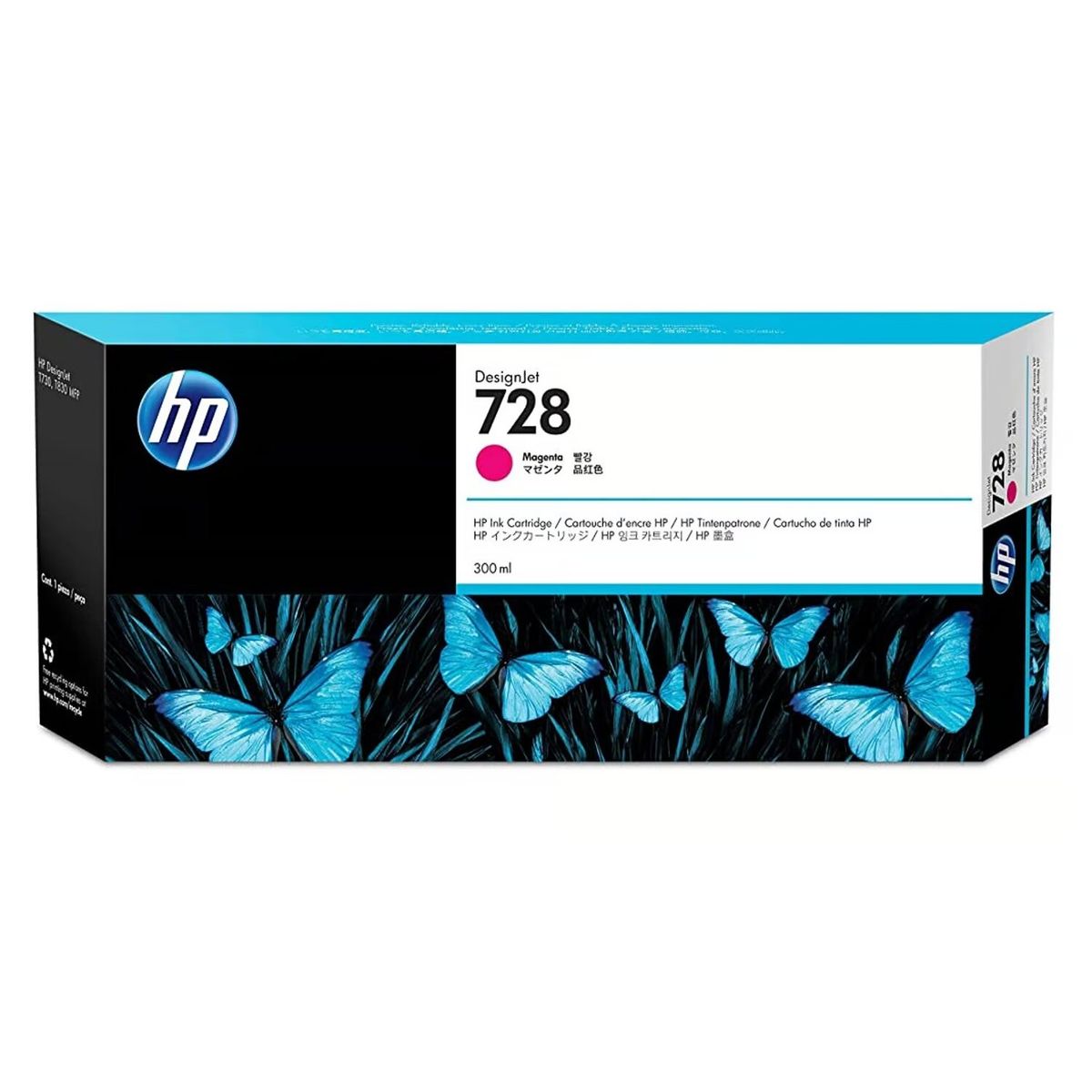 HP - TINTA HP F9K16A 728 MAGENTA T730/T830 300ML