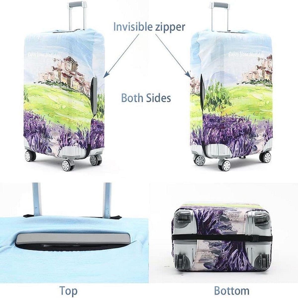 GENERICO - FUNDA PROTECTORA PARA MALETA ANTIRAYAS E IMPERMEABLE TALLA S