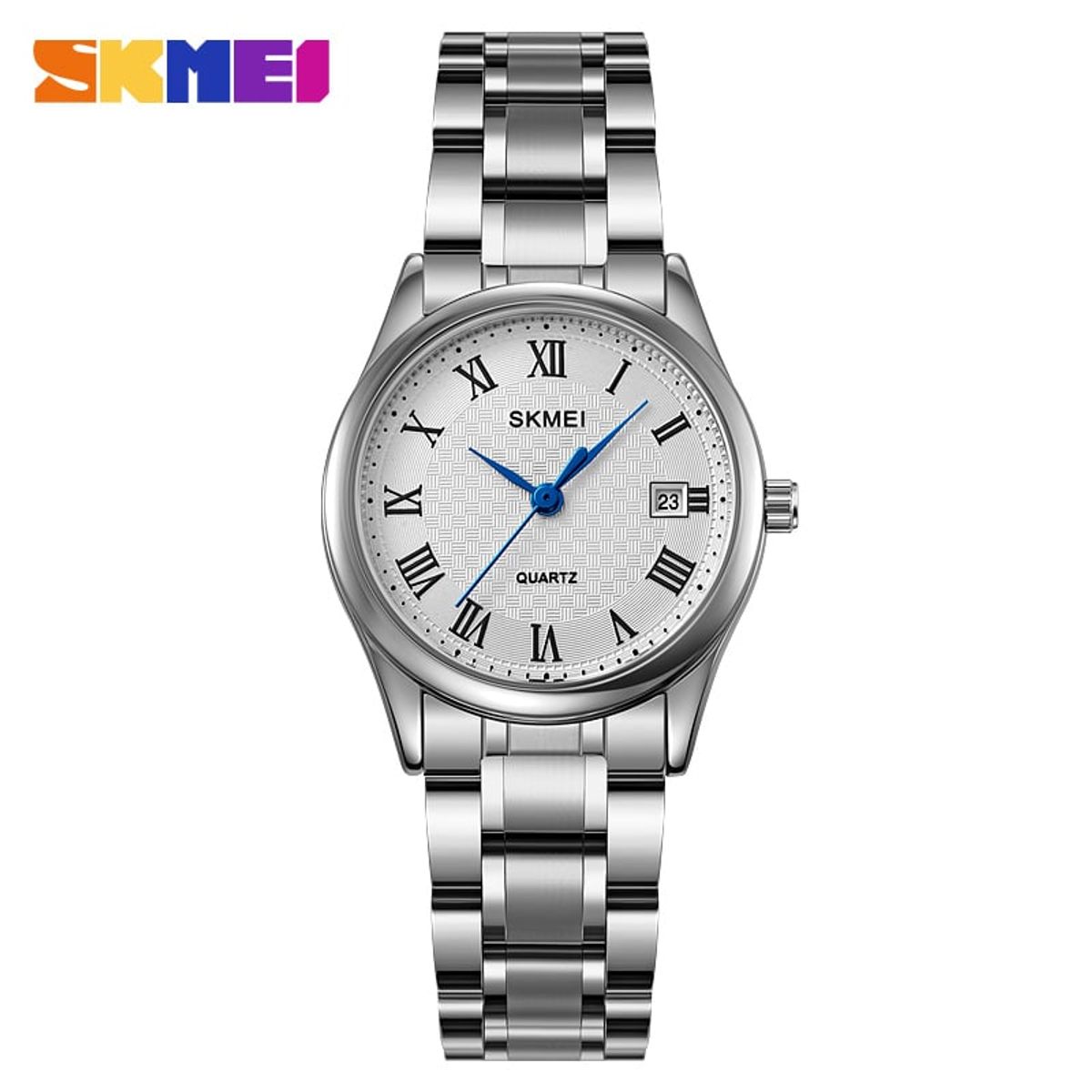 SKMEI - RELOJ SKMEI 2178 PLATEADO CORREA ACERO PARA MUJER