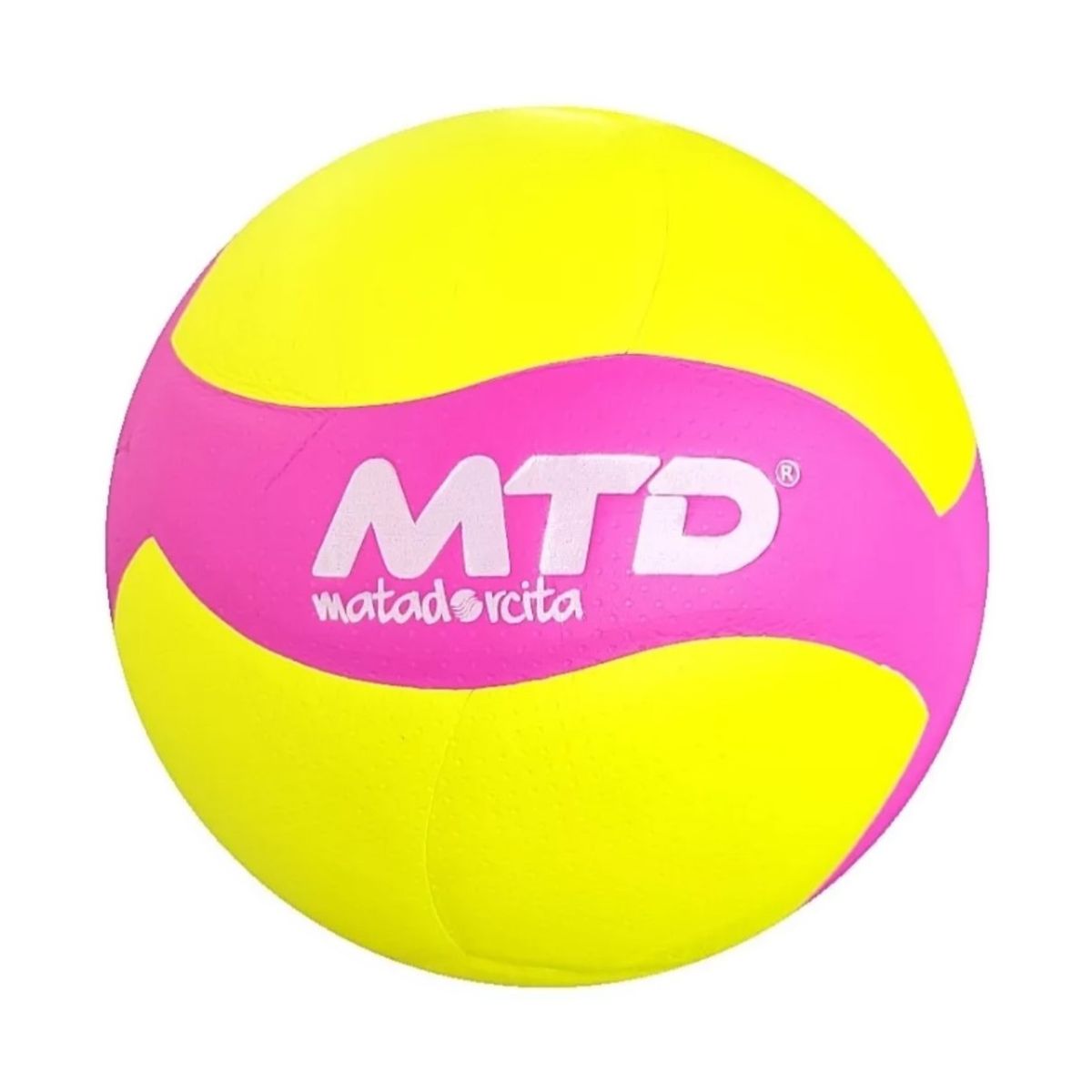 MTD - PELOTA PARA VÓLEY TALLA 5 PU MTD-410 AMARILLO NEÓN FUCSIA