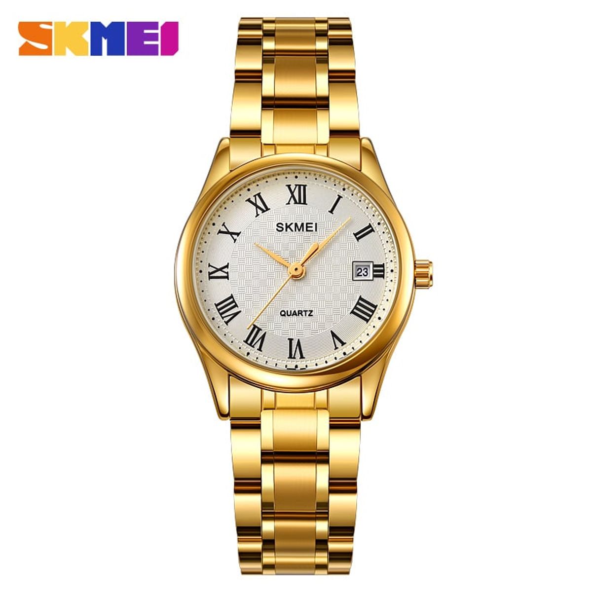 SKMEI - RELOJ SKMEI 2178 DORADO CORREA ACERO PARA MUJER