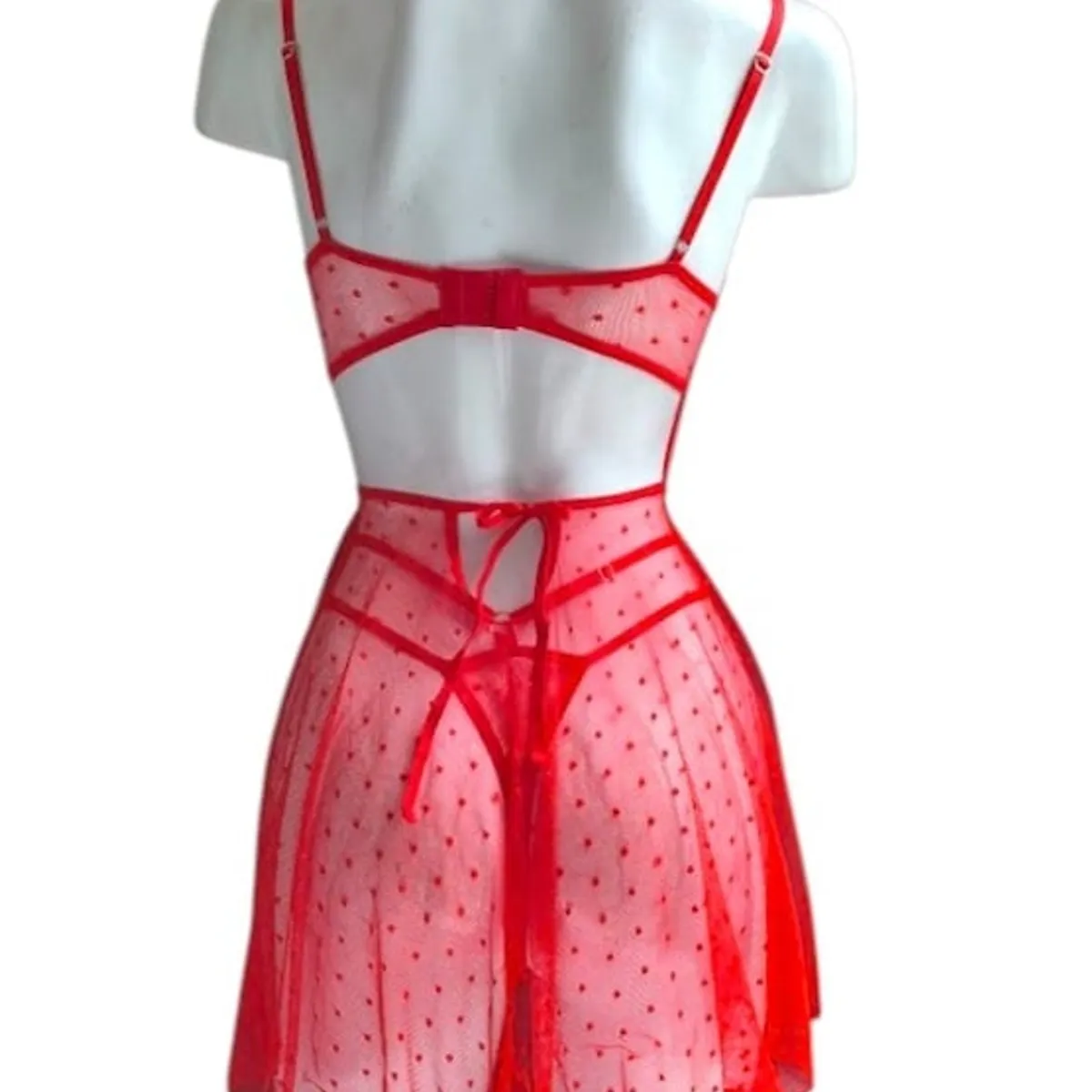 GENERICO - BABYDOLL DE ENCAJE LENCERÍA SEXY