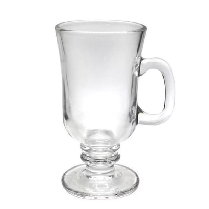 GENERICO - Set de 6 Tazas Capuchino Vidrio 250ml