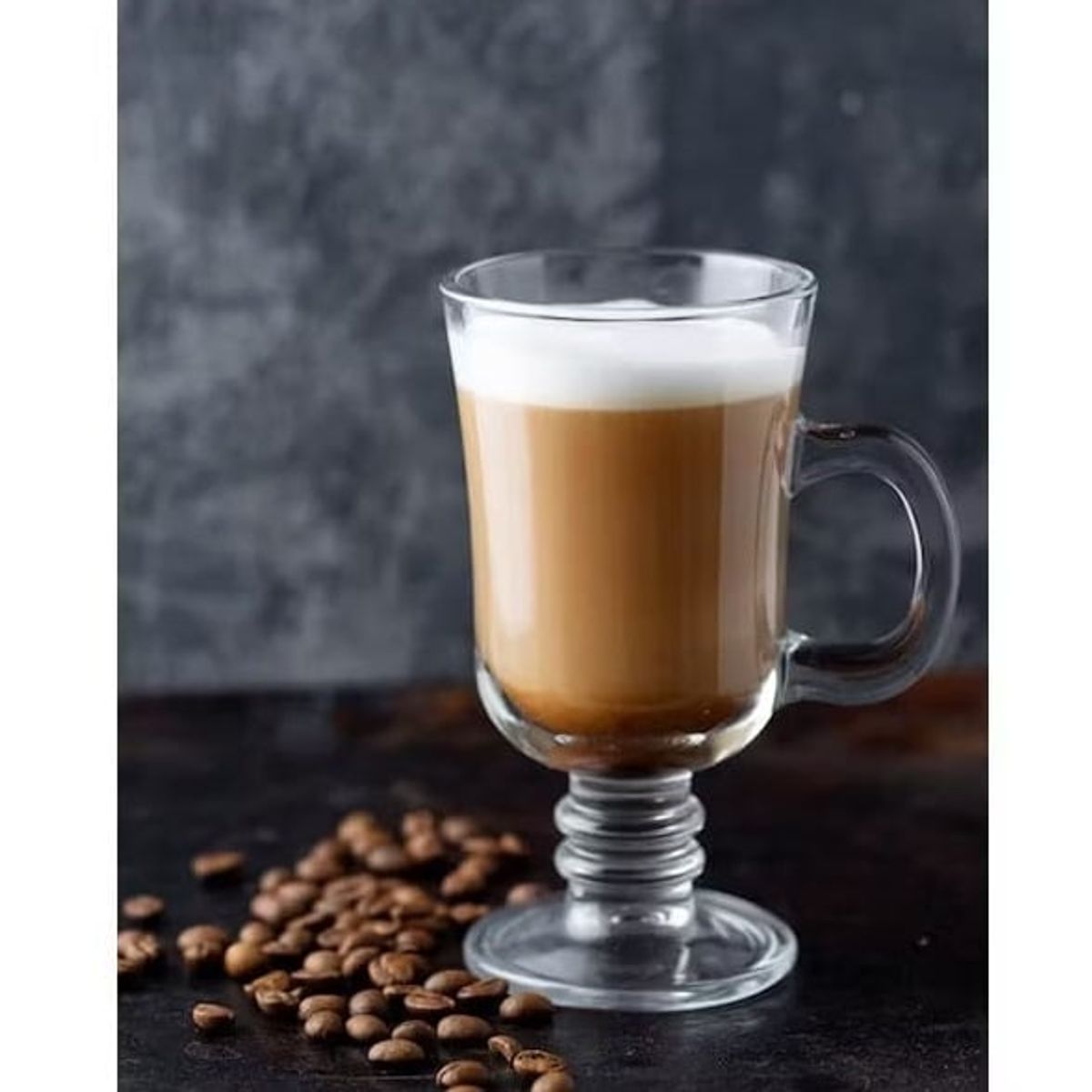 GENERICO - Set de 8 Tazas Capuchino Vidrio 200ml