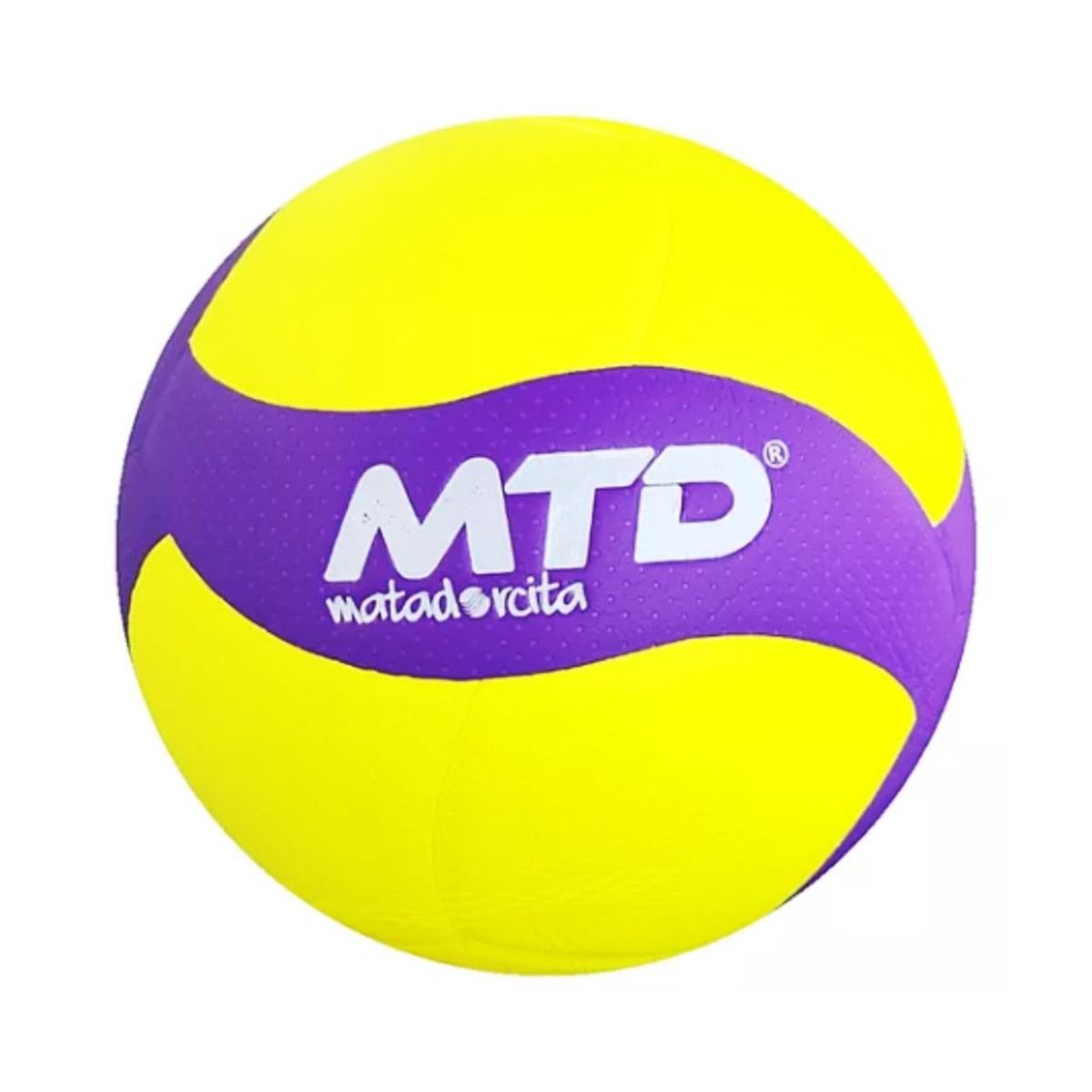 MTD - PELOTA PARA VÓLEY TALLA 5 PU MTD-410 AMARILLO NEÓN MORADO