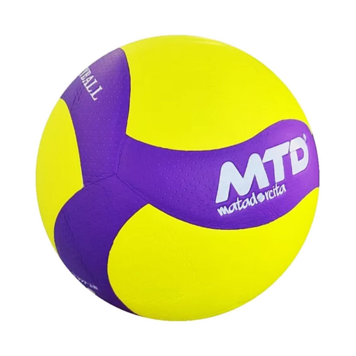 MTD - PELOTA PARA VÓLEY TALLA 5 PU MTD-410 AMARILLO NEÓN MORADO