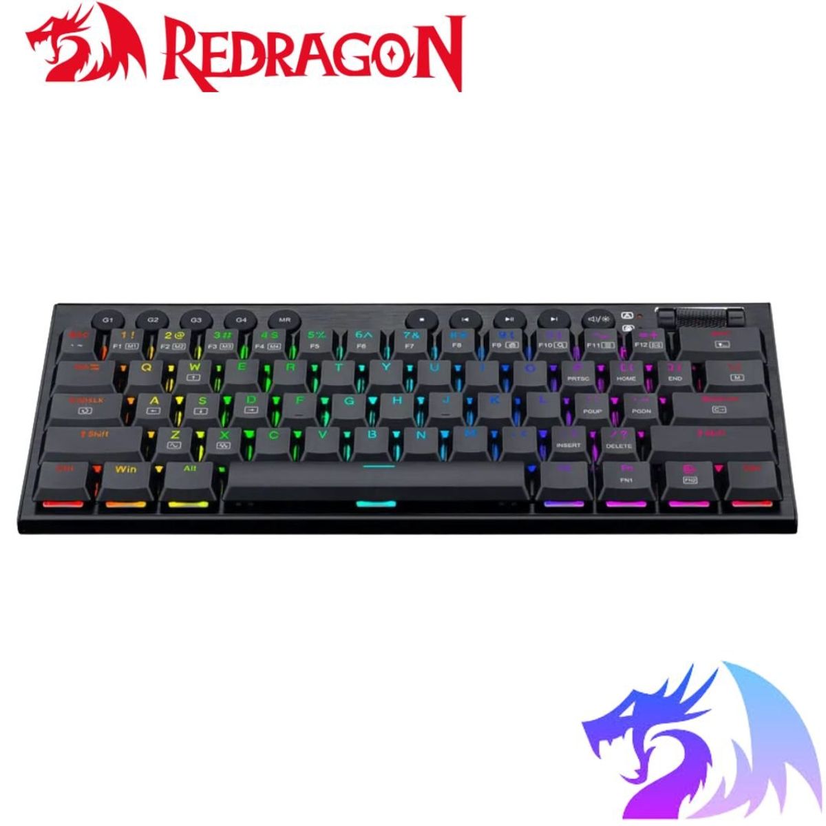 REDRAGON - Teclados Redragon HORUS 60% BLACK English K632-PRO-RGB RED SWITCH