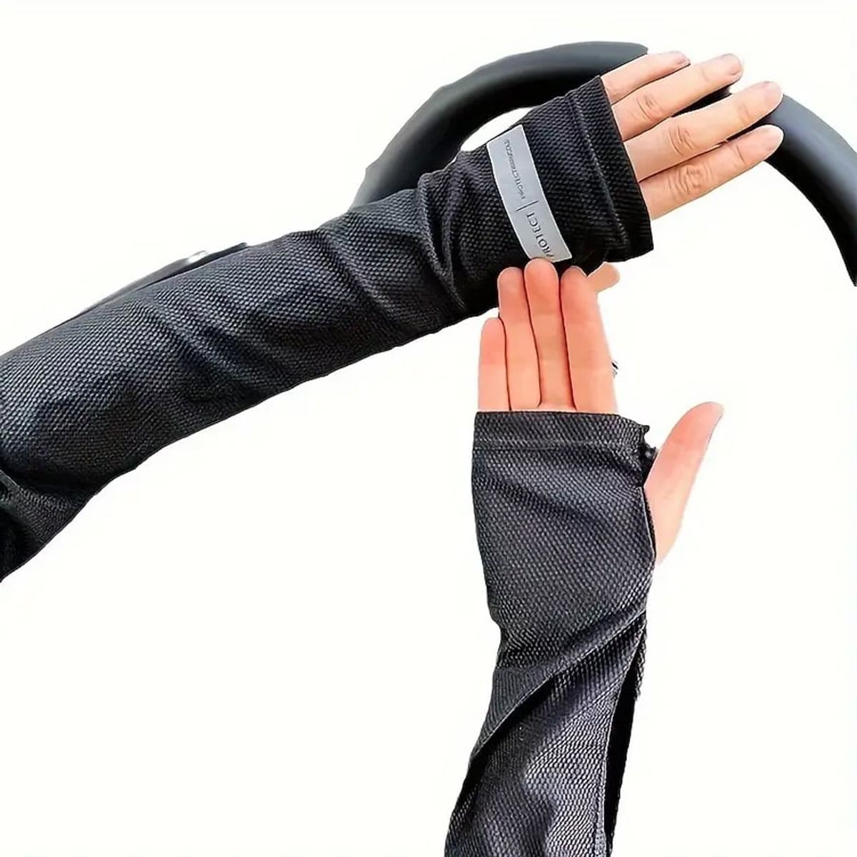 GENERICO - MANGAS DE BRAZOS REFRESCANTES VERANO PROTECCIÓN UV NEGRO